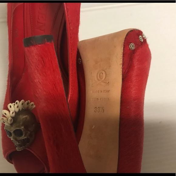 Alexander McQueen pony hair shoes size 38.5 - Picture 5 of 6